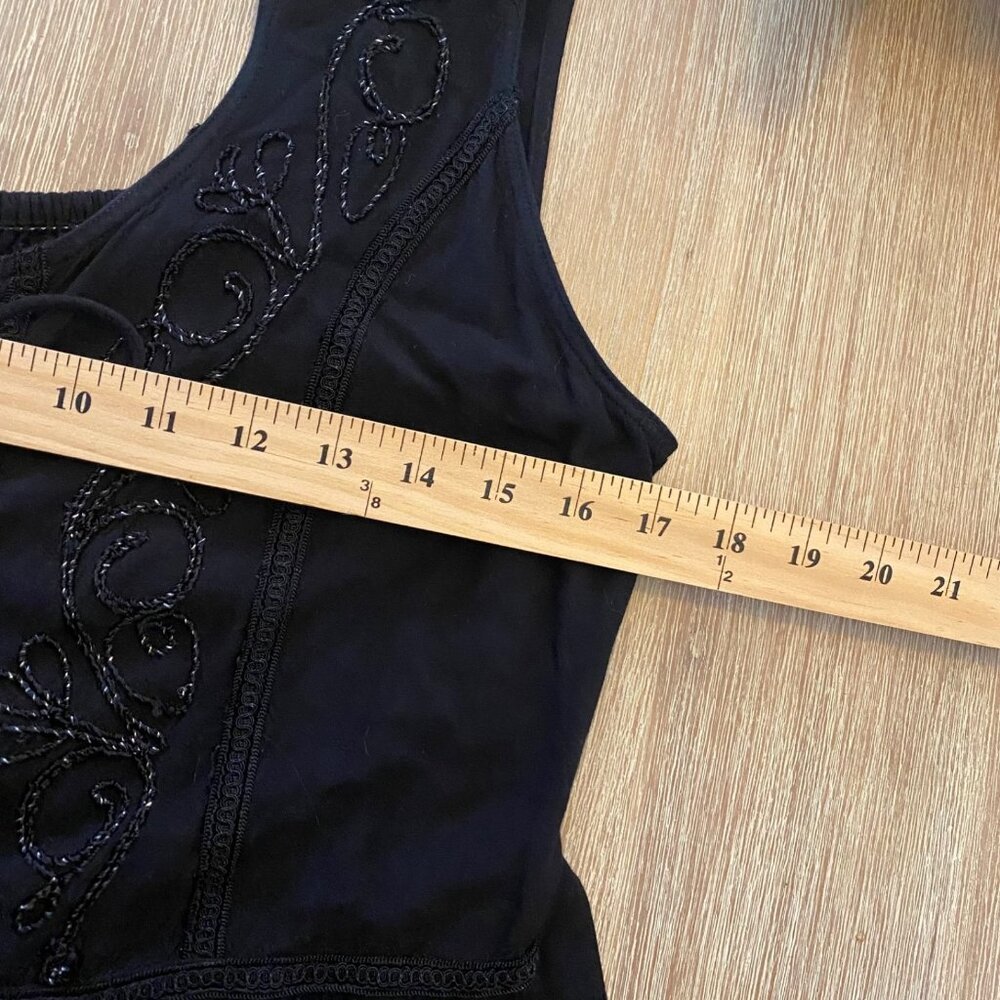 Sakkas Sundara Dress Corset Asymmetrical Embroidered Black Sz S/M Whimsigoth - Picture 11 of 14